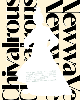 Chivaneve New Wave typographic product-world study