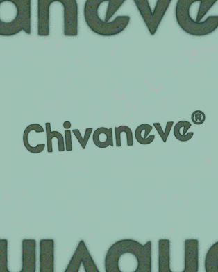 Chivaneve identity detail on a pale green field